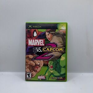 Capcom Marvel vs Capcom 2 Xbox Original NTSC Green Case Complete CIB Fighting